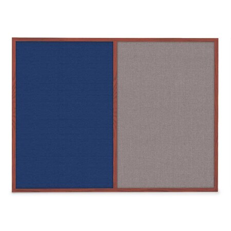 United Visual Products Sliding Door Indoor Enclosed Corkboard, 3 UV9000ACS-WHITE-BUFF